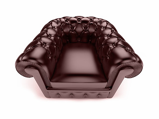 Image showing Leather royal armchair