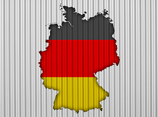 Image showing Textured map of Germany in nice colors