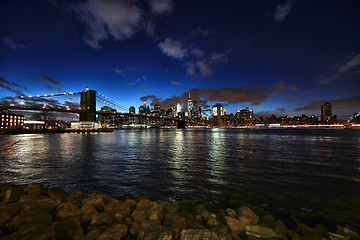 Image showing Time Lapse New York City at Night from Across the Husdon River