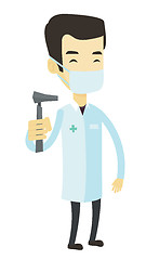 Image showing Ear nose throat doctor vector illustration.