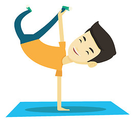 Image showing Young man breakdancing vector illustration.