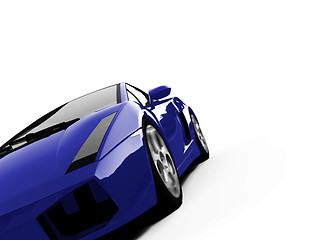 Image showing isolated closeup sportcar view