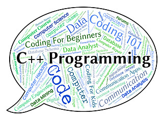 Image showing C++ Programming Indicates Software Development And Application