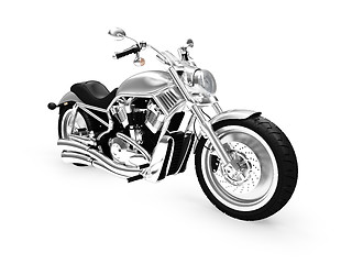 Image showing isolated motorcycle front view 01