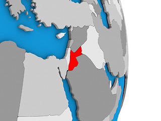 Image showing Jordan on globe