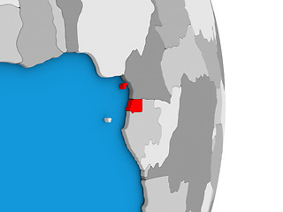 Image showing Equatorial Guinea on globe