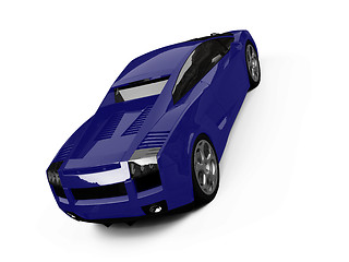 Image showing isolated closeup sportcar view