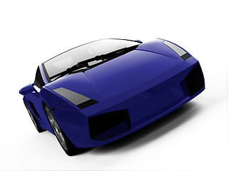 Image showing isolated closeup sportcar view