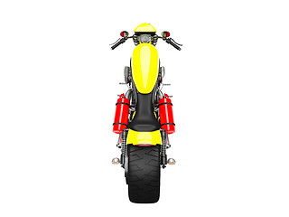 Image showing isolated moto back view 02