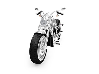 Image showing isolated motorcycle front view 02