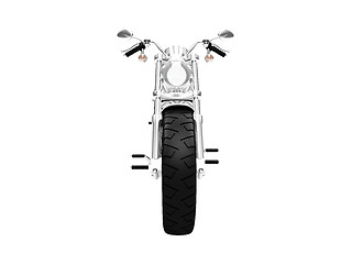 Image showing isolated motorcycle front view 03