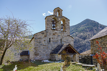 Image showing Roman Church of Santa Maria de Cardet, Catalonia - Spain