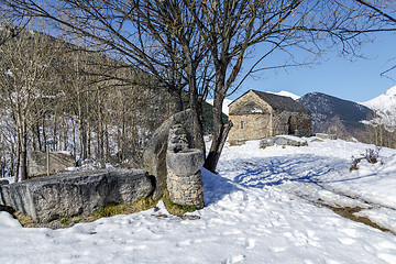 Image showing Roman Church of  Sant Quirc de Taull In el Pla de la Ermita, Catalonia - Spain