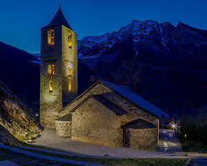 Image showing Roman Church of  Sant Joan de Boi, Catalonia - Spain