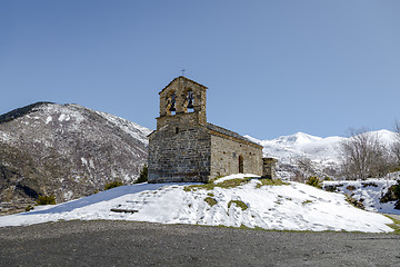 Image showing  Roman Church of Hermitage of San Quirce de Durro (Catalonia - Spain)