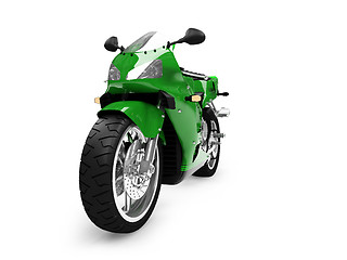 Image showing isolated motorcycle front view 04