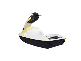 Image showing Jetski isolated back view