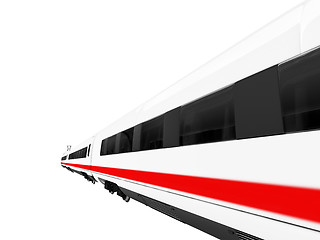 Image showing white train isolated view