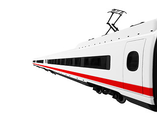 Image showing white train isolated view