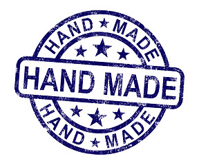 Image showing Hand Made Stamp Shows Original Handmade Artwork