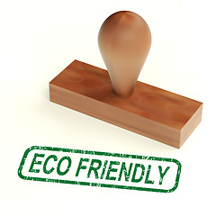 Image showing Eco Friendly Stamp As Symbol For  Recycling Or Nature