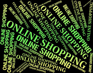 Image showing Online Shopping Shows World Wide Web And Commerce