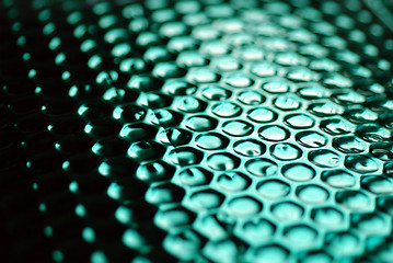 Image showing Metallic Green Bubble Wrap