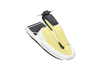 Image showing Jetski isolated front view