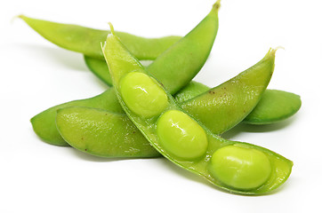Image showing Edamame, boiled green soy beans