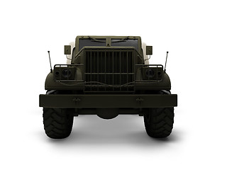 Image showing isolated big car front view 02