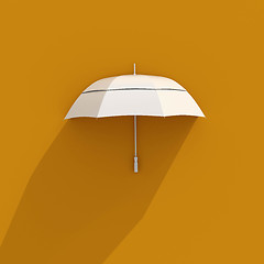 Image showing 3d White Umbrella Icon