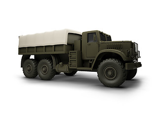 Image showing isolated big car front view 04