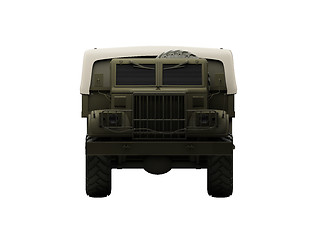 Image showing isolated big car front view 06