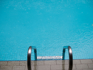 Image showing Photo of pool with ladder