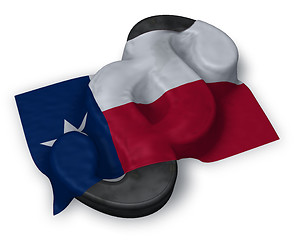 Image showing texas flag and paragraph symbol - 3d illustration