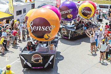 Image showing Senseo Caravan in Alps - Tour de France 2015