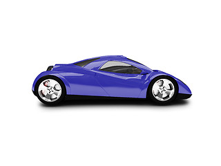 Image showing isolated gold super car front view 01