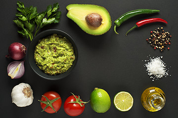 Image showing Avocado guacamole