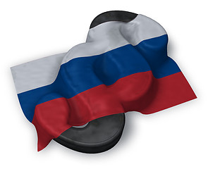 Image showing paragraph symbol and flag of russia - 3d rendering