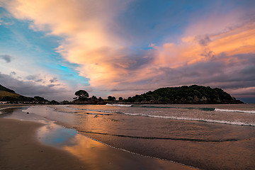 Image showing Bay Of Plenty sunset