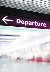 Image showing Tourist info signage in airport 