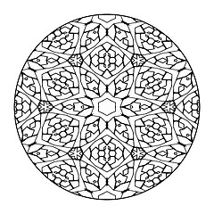 Image showing Mandala Black and White