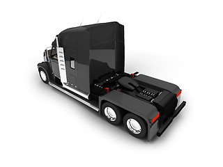 Image showing Monstertruck isolated black back view