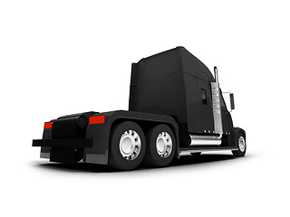 Image showing Monstertruck isolated black back view