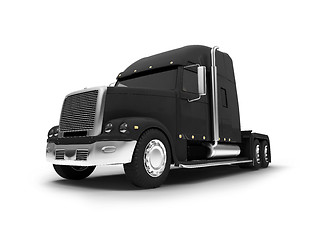 Image showing Monstertruck isolated black front view