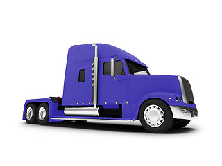 Image showing Monstertruck isolated blue front view