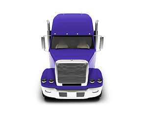 Image showing Monstertruck isolated blue front view