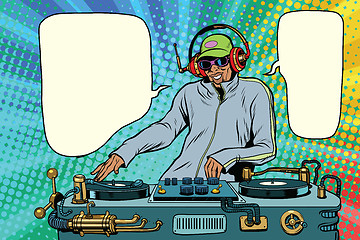 Image showing DJ African boy party mix music