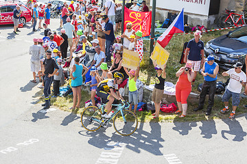 Image showing The Cyclist Bram Tankink on Col du Glandon - Tour de France 2015