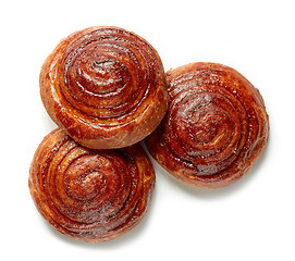 Image showing freshly baked cinnamon rolls